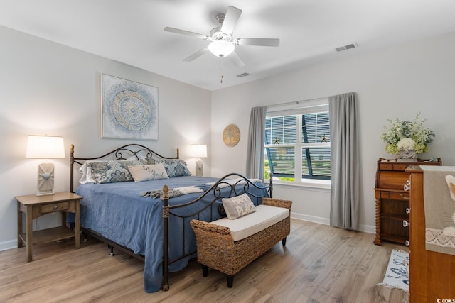 3185 Viceroy Loop, Little River, SC 29566 - bedroom featuring light wood finished floors and a ceiling fan