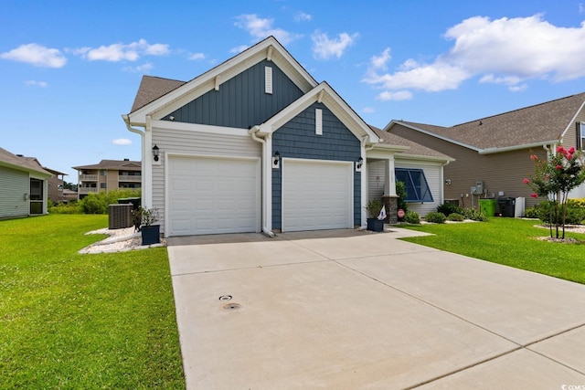 3185 Viceroy Loop, Little River, SC 29566 - craftsman-style home featuring board and batten siding, concrete driveway, a front yard, and an attached garage