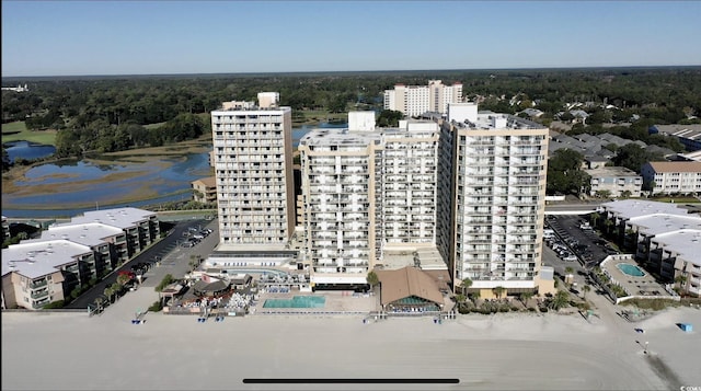 9550 Shore Dr Unit 1733, Myrtle Beach, SC 29579 - drone / aerial view of apartment complex and a nearby body of water