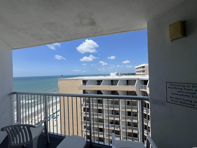 9550 Shore Dr Unit 1733, Myrtle Beach, SC 29579 - balcony featuring a water view