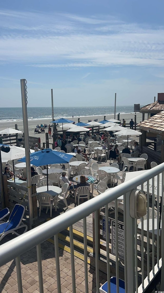 9550 Shore Dr Unit 1733, Myrtle Beach, SC 29579 - balcony featuring a water view