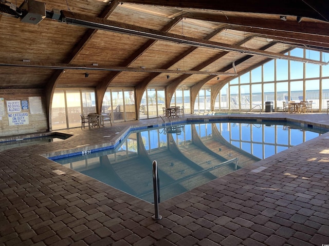 9550 Shore Dr Unit 1733, Myrtle Beach, SC 29579 - indoor community pool featuring a patio