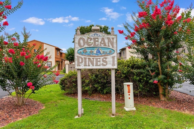 620 15th Ave S Unit 87, Surfside Beach, SC 29575 - community sign with a lawn