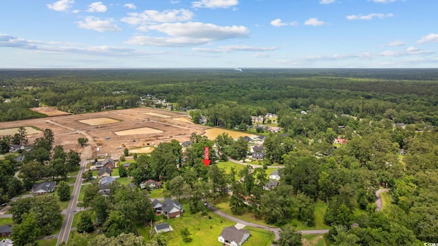 300 Crescent Dr, Conway, SC 29526 - aerial view of property and surrounding area with a heavily wooded area