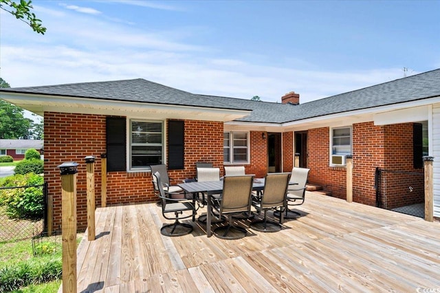 1008 N Withlacoochee Ave, Marion, SC 29571 - wooden deck featuring outdoor dining space