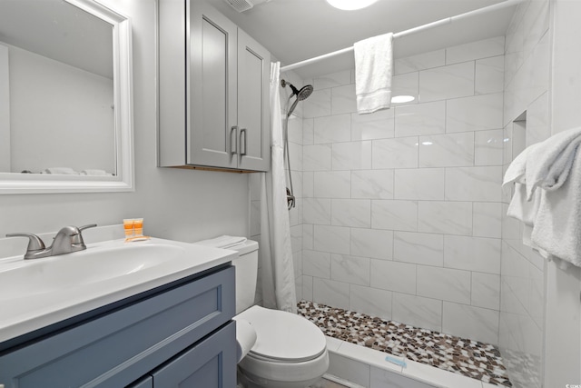 1605 S Ocean Blvd Unit 1403, Myrtle Beach, SC 29577 - bathroom with vanity and a tile shower