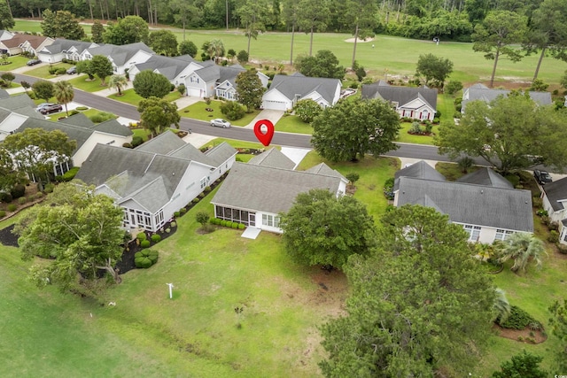 583 Wildflower Trl, Myrtle Beach, SC 29579 - aerial view of residential area with a tree filled landscape
