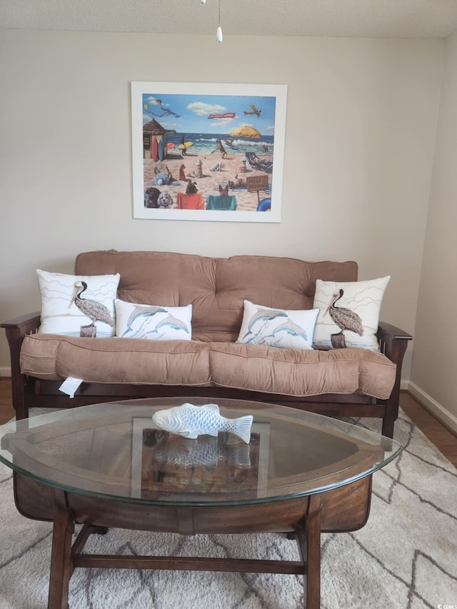 503 20th Ave N Unit 3B, North Myrtle Beach, SC 29582 - living area with wood finished floors and baseboards