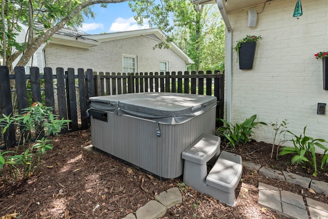 520 13th Ave N, Surfside Beach, SC 29575 - view of patio with a hot tub
