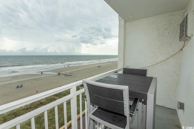 1207 S Ocean Blvd Unit 20403, Myrtle Beach, SC 29577 - balcony with view of water and beach