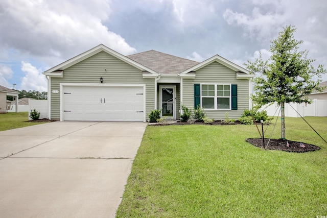 211 Seasons Trace Loop, Longs, SC 29568 - ranch-style home featuring concrete driveway, a garage, and roof with shingles
