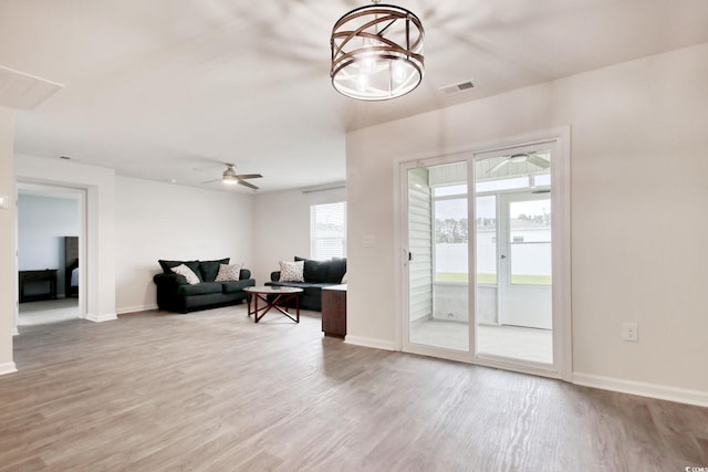 211 Seasons Trace Loop, Longs, SC 29568 - living area with ceiling fan and light wood-type flooring
