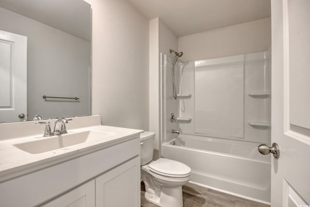 211 Seasons Trace Loop, Longs, SC 29568 - bathroom featuring vanity, shower / washtub combination, and wood finished floors
