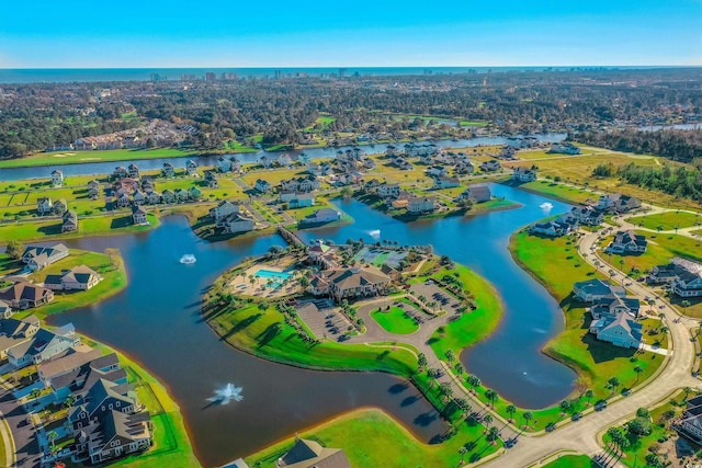 496 W Palm Dr, Myrtle Beach, SC 29579 - aerial perspective of suburban area with a large body of water