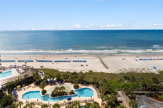 9994 Beach Club Dr Unit 1202, Myrtle Beach, SC 29572 - aerial view of a pool and expansive coastline