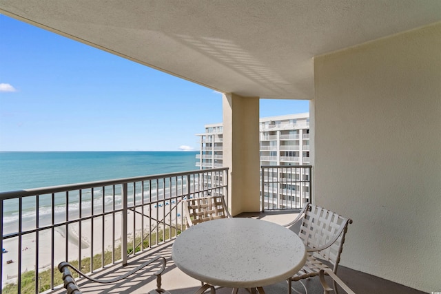 9994 Beach Club Dr Unit 1202, Myrtle Beach, SC 29572 - balcony with view of water and beach