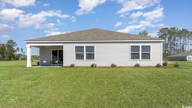 3550 Ashridge Way, Conway, SC 29526 - rear view of house featuring a yard and a patio area