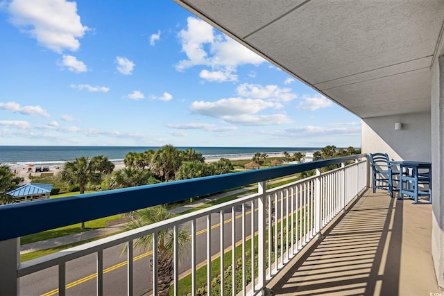 5511 N Ocean Blvd Unit 310, Myrtle Beach, SC 29577 - balcony with a water view