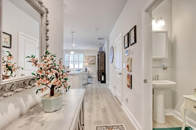 160 Juniata Loop, Little River, SC 29566 - corridor with light wood-style flooring