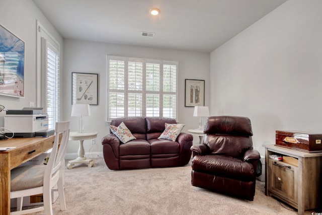 160 Juniata Loop, Little River, SC 29566 - carpeted living room featuring a desk