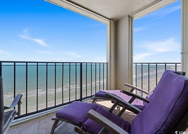 10200 Beach Club Dr Unit 16F, Myrtle Beach, SC 29572 - balcony with view of water and beach