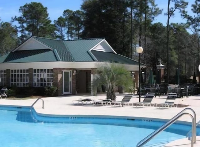 4570 Fringetree Dr, Murrells Inlet, SC 29576 - community pool featuring a patio area
