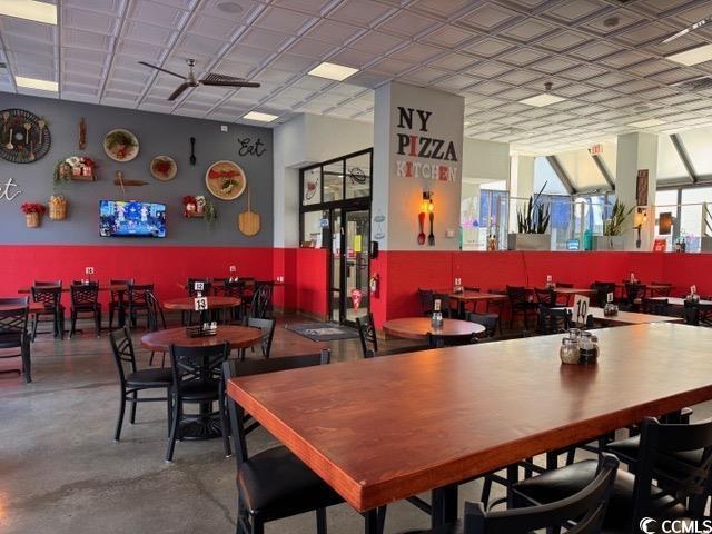 2001 S Ocean Blvd S Unit 1302, Myrtle Beach, SC 29577 - bar area with finished concrete floors