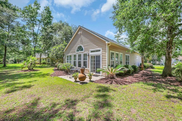 327 Trestle Way, Conway, SC 29526 - back of property featuring a patio and a lawn
