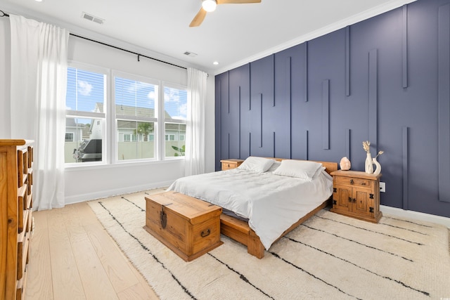 6304 Chadderton Cir, Myrtle Beach, SC 29579 - bedroom featuring a ceiling fan and wood finished floors