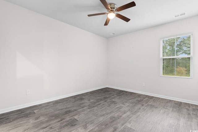 623 Harrison Mill St Unit 623, Myrtle Beach, SC 29579 - spare room featuring dark wood-style flooring and ceiling fan