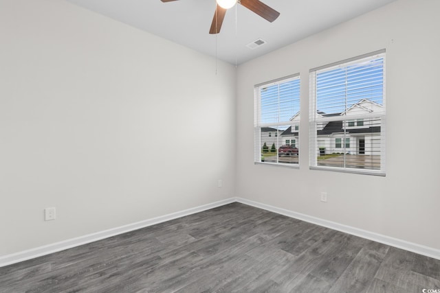 623 Harrison Mill St Unit 623, Myrtle Beach, SC 29579 - unfurnished room featuring dark wood-style flooring and a ceiling fan