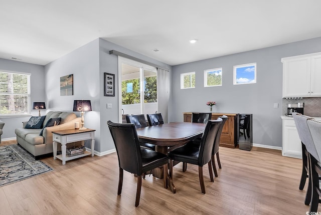 520 Cattle Drive Cir, Myrtle Beach, SC 29588 - dining space featuring light wood-style floors, healthy amount of natural light, and recessed lighting