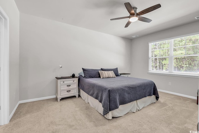 520 Cattle Drive Cir, Myrtle Beach, SC 29588 - bedroom with light colored carpet and ceiling fan