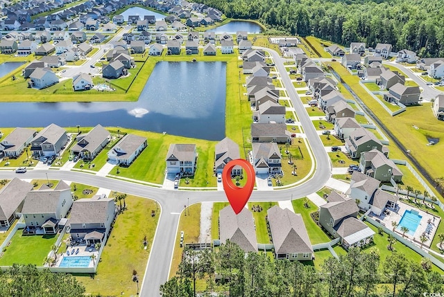 520 Cattle Drive Cir, Myrtle Beach, SC 29588 - aerial perspective of suburban area with a nearby body of water