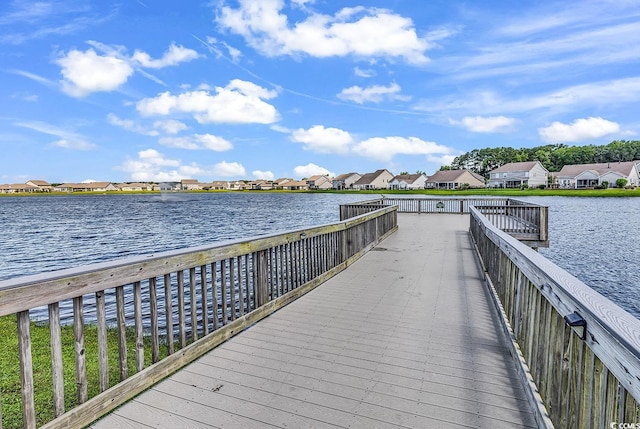 520 Cattle Drive Cir, Myrtle Beach, SC 29588 - dock featuring a residential view and a water view