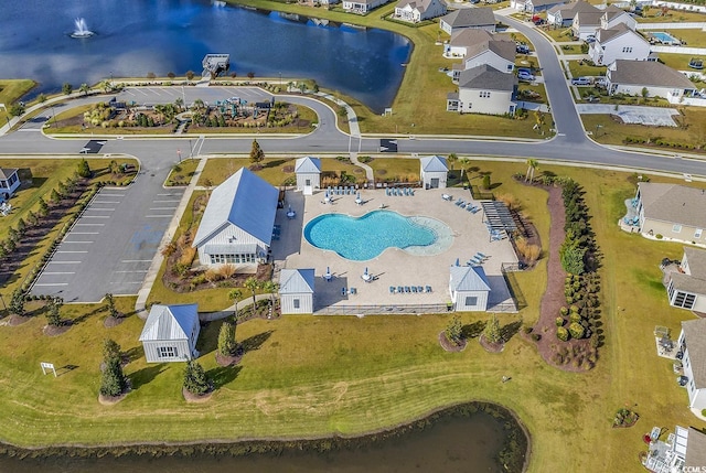 520 Cattle Drive Cir, Myrtle Beach, SC 29588 - aerial view of residential area featuring a large body of water and a pool