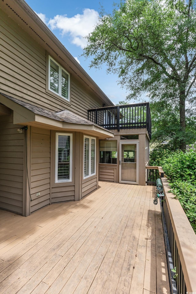 469 White Heron Ct SW, Sunset Beach, NC 28468 - view of wooden deck