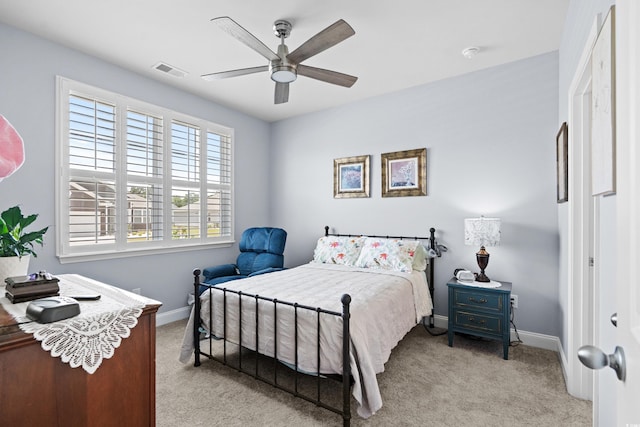 215 Kendrick St, Little River, SC 29566 - bedroom with light carpet and ceiling fan