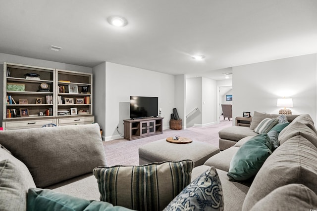 215 Kendrick St, Little River, SC 29566 - living room featuring carpet floors and baseboards