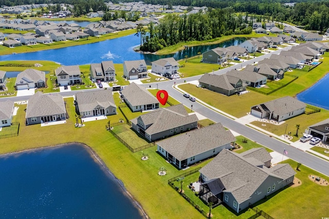 215 Kendrick St, Little River, SC 29566 - aerial perspective of suburban area featuring a large body of water