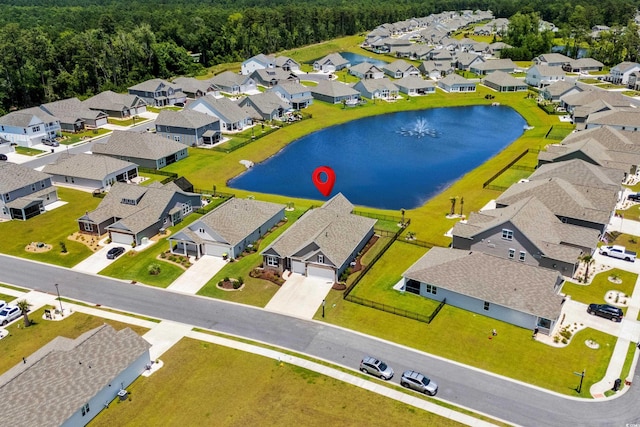 215 Kendrick St, Little River, SC 29566 - aerial view of residential area featuring a large body of water and a heavily wooded area