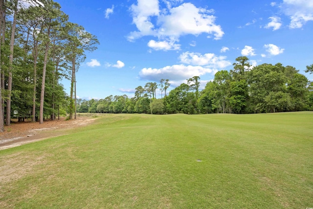 4554 Fringetree Dr, Murrells Inlet, SC 29576 - view of grassy yard featuring golf course view and view of wooded area