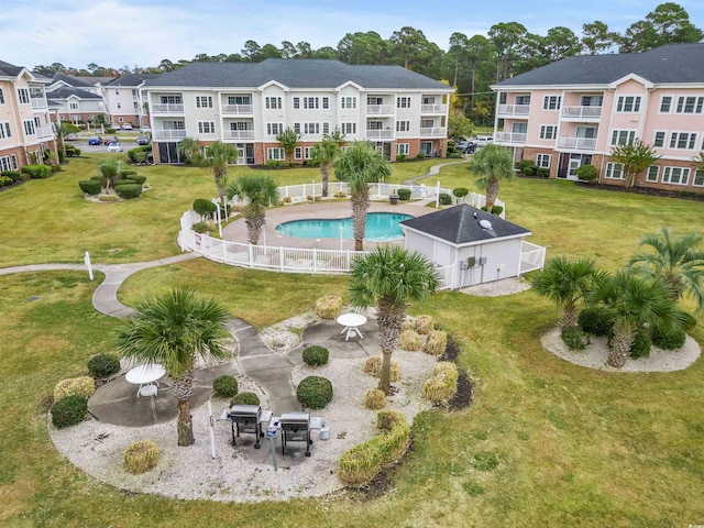 4846 Carnation Cir Unit 301, Myrtle Beach, SC 29577 - aerial perspective of suburban area with a pool area