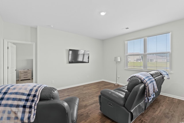 2106 Ainsley Dr, Little River, SC 29566 - living area featuring dark wood-style floors