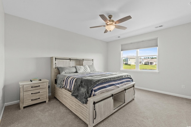 2106 Ainsley Dr, Little River, SC 29566 - bedroom featuring light colored carpet and a ceiling fan