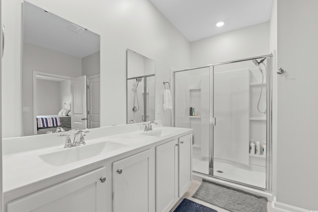 2106 Ainsley Dr, Little River, SC 29566 - full bath with ensuite bathroom, a stall shower, and double vanity