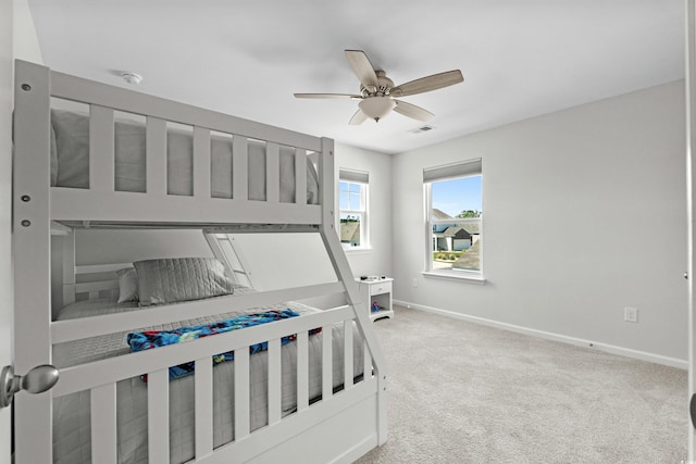 2106 Ainsley Dr, Little River, SC 29566 - bedroom with carpet and a ceiling fan