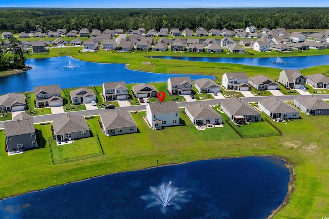 2106 Ainsley Dr, Little River, SC 29566 - aerial perspective of suburban area with a nearby body of water