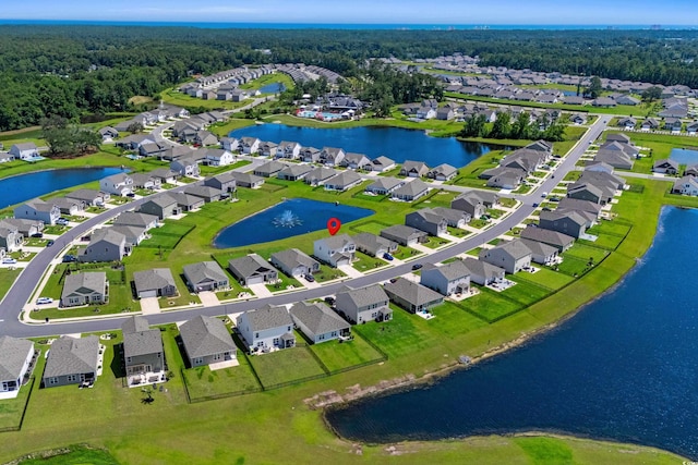 2106 Ainsley Dr, Little River, SC 29566 - aerial view of residential area featuring a nearby body of water