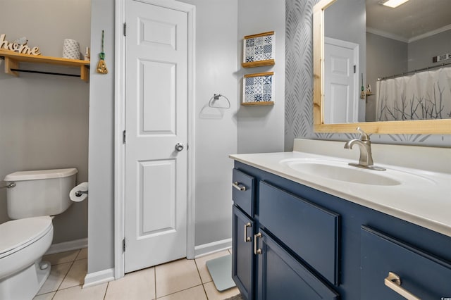 1984 Green Fern Ln Unit 1984, Myrtle Beach, SC 29579 - bathroom featuring vanity, crown molding, and tile patterned flooring